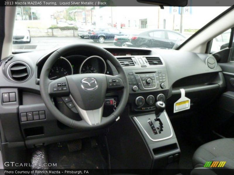 Liquid Silver Metallic / Black 2013 Mazda MAZDA5 Touring
