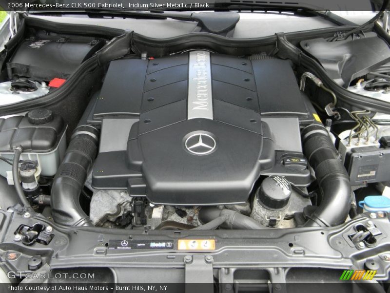 Iridium Silver Metallic / Black 2006 Mercedes-Benz CLK 500 Cabriolet