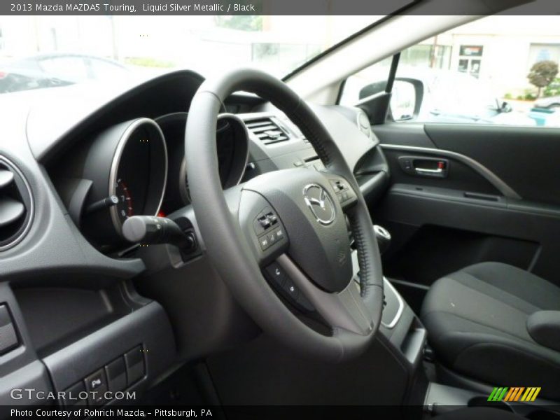 Liquid Silver Metallic / Black 2013 Mazda MAZDA5 Touring