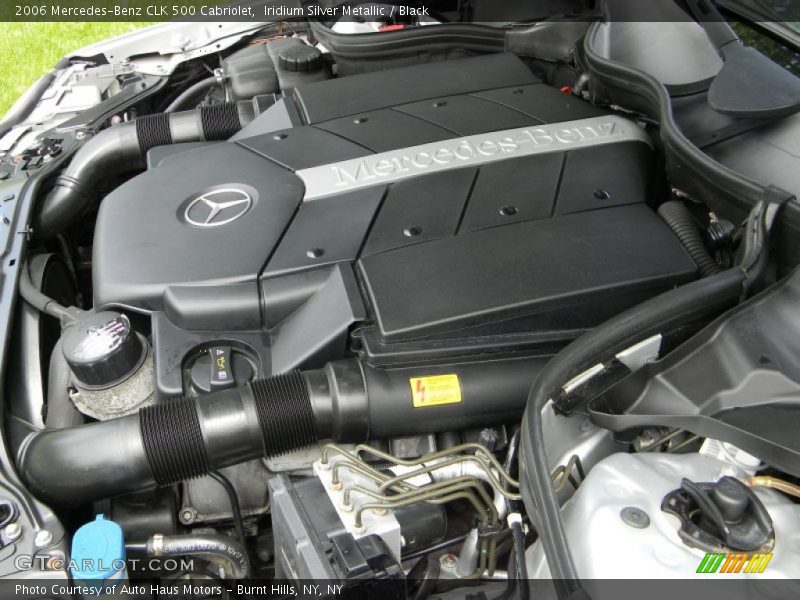 Iridium Silver Metallic / Black 2006 Mercedes-Benz CLK 500 Cabriolet