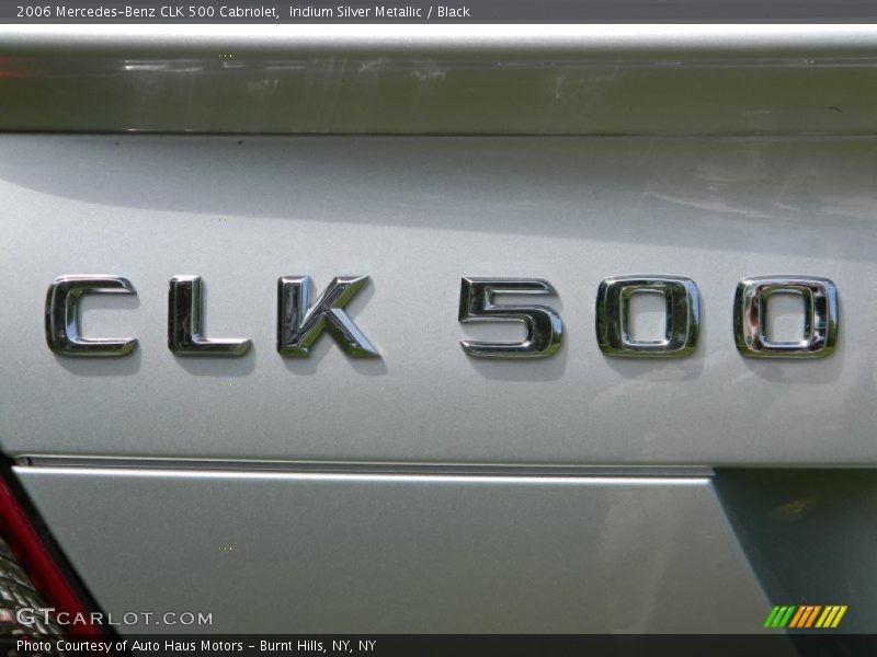 Iridium Silver Metallic / Black 2006 Mercedes-Benz CLK 500 Cabriolet