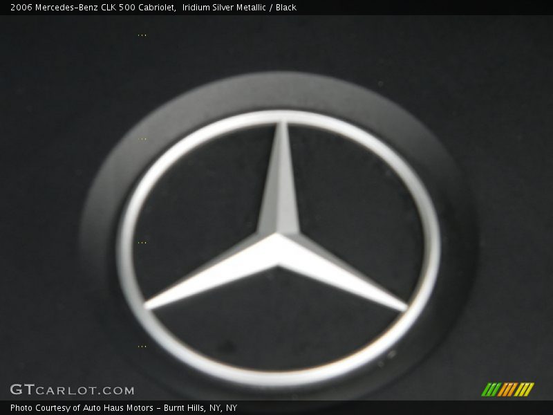 Iridium Silver Metallic / Black 2006 Mercedes-Benz CLK 500 Cabriolet