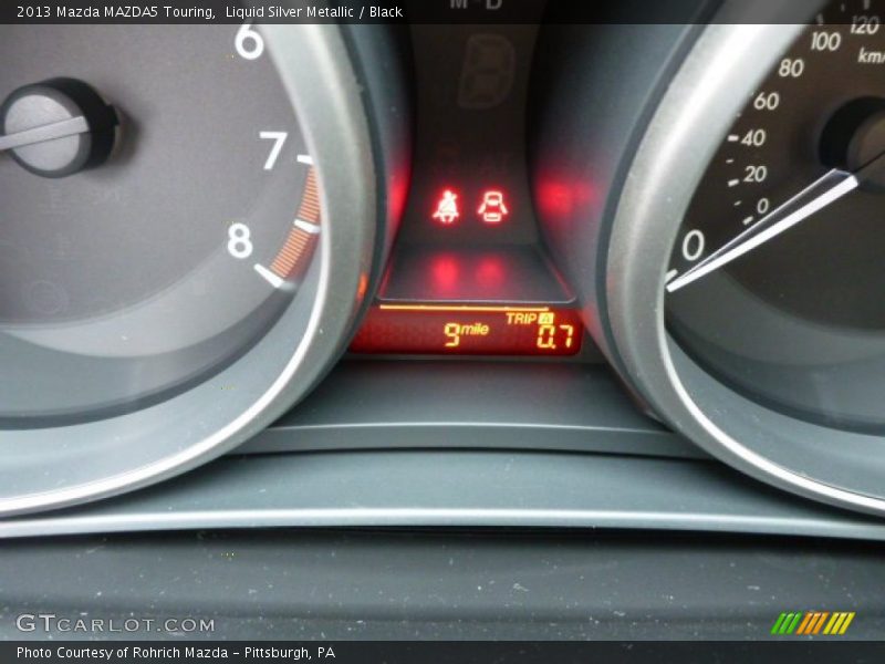 Liquid Silver Metallic / Black 2013 Mazda MAZDA5 Touring