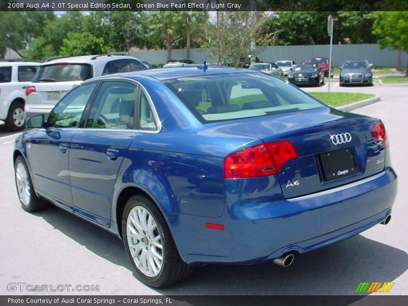 Ocean Blue Pearl Effect / Light Gray 2008 Audi A4 2.0T Special Edition Sedan