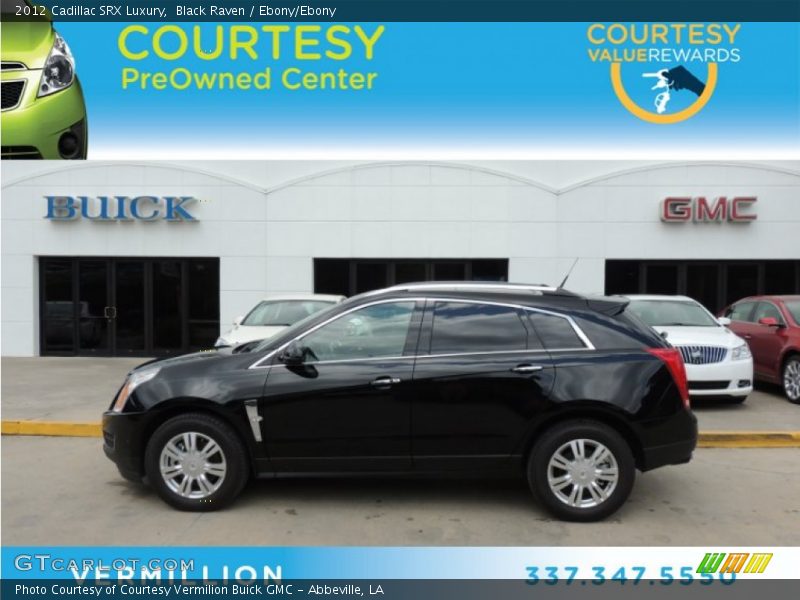 Black Raven / Ebony/Ebony 2012 Cadillac SRX Luxury