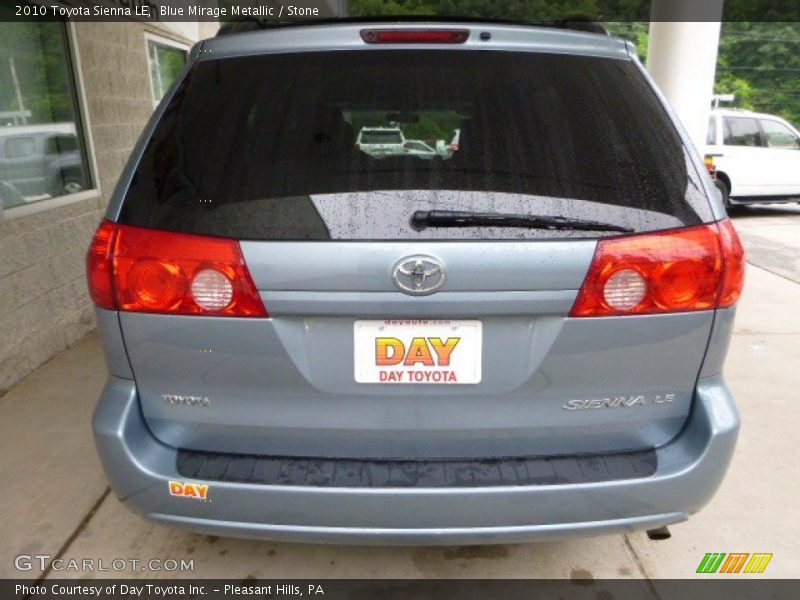 Blue Mirage Metallic / Stone 2010 Toyota Sienna LE