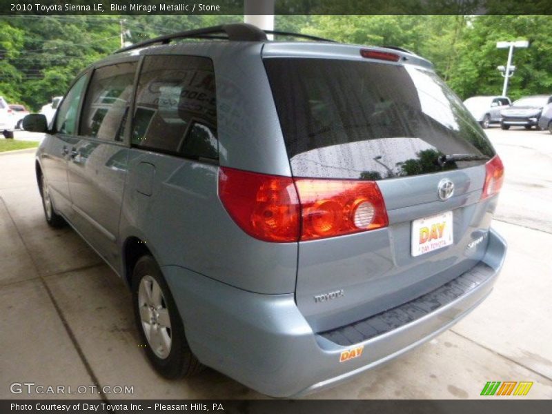 Blue Mirage Metallic / Stone 2010 Toyota Sienna LE