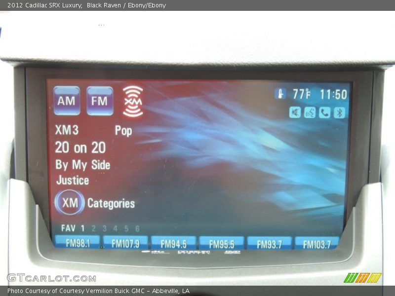 Black Raven / Ebony/Ebony 2012 Cadillac SRX Luxury