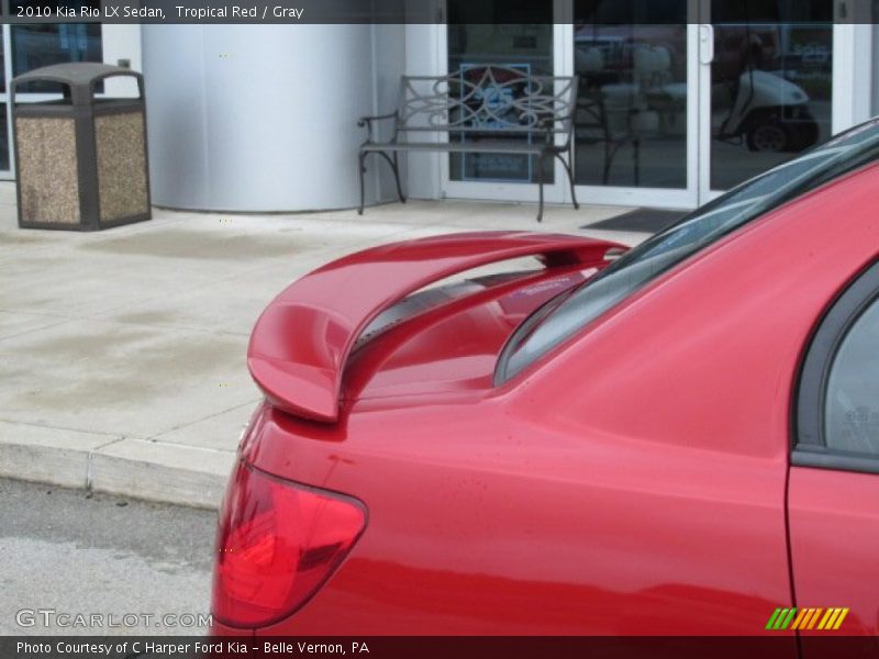 Tropical Red / Gray 2010 Kia Rio LX Sedan