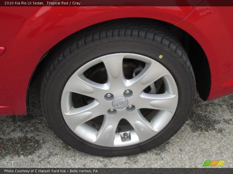Tropical Red / Gray 2010 Kia Rio LX Sedan