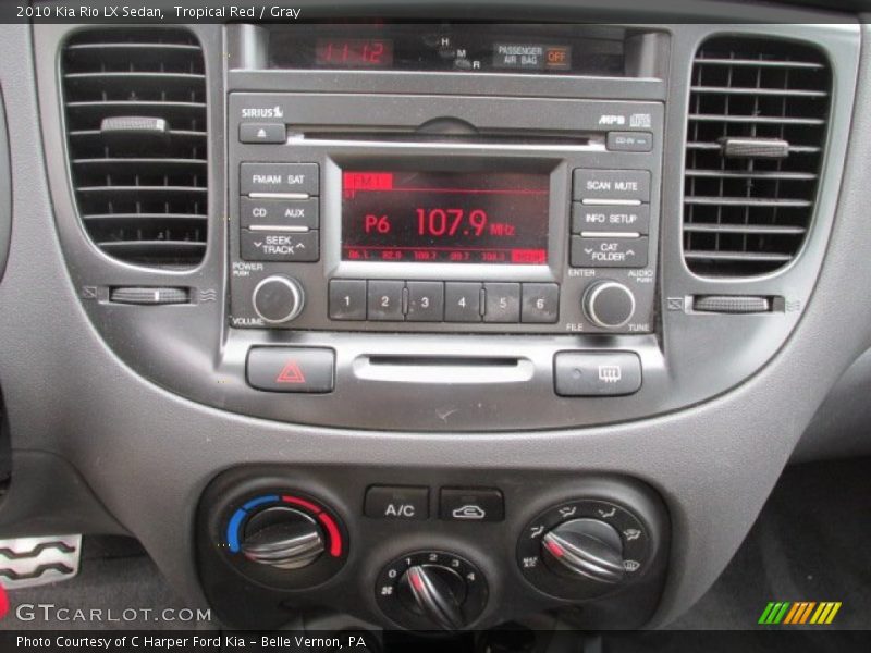 Tropical Red / Gray 2010 Kia Rio LX Sedan