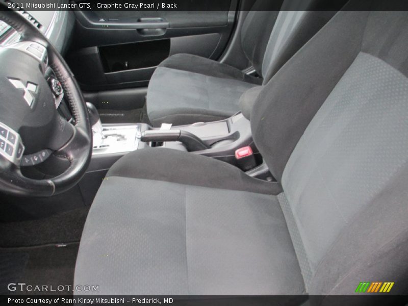 Graphite Gray Pearl / Black 2011 Mitsubishi Lancer GTS