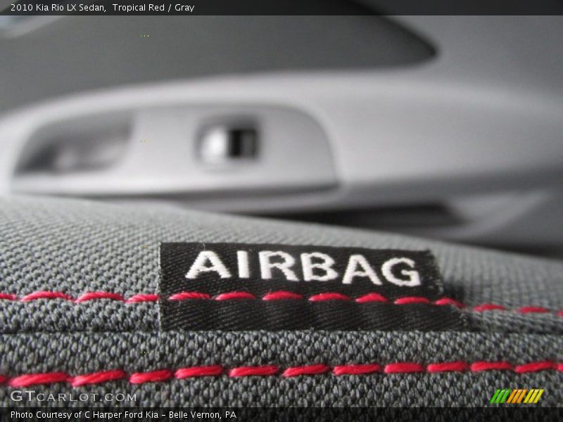 Tropical Red / Gray 2010 Kia Rio LX Sedan