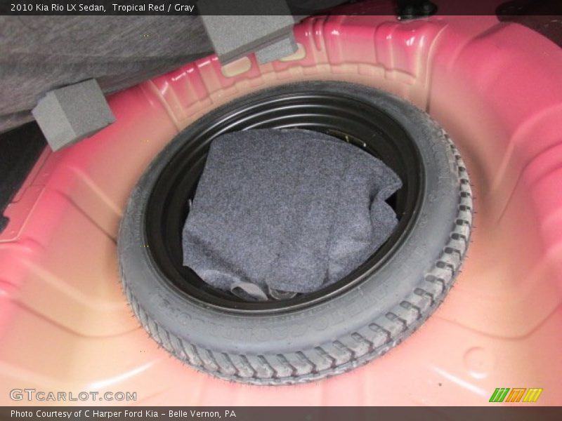 Tropical Red / Gray 2010 Kia Rio LX Sedan