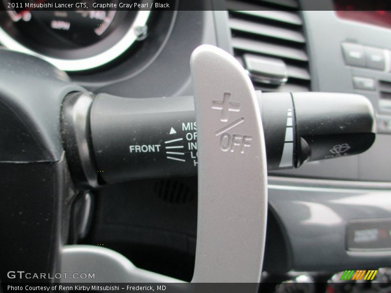 Graphite Gray Pearl / Black 2011 Mitsubishi Lancer GTS