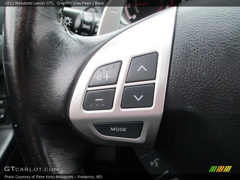 Graphite Gray Pearl / Black 2011 Mitsubishi Lancer GTS