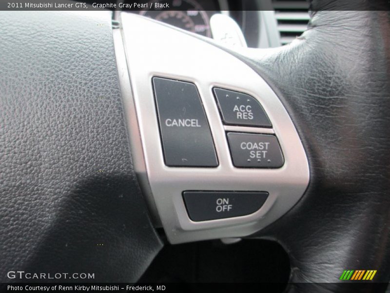 Graphite Gray Pearl / Black 2011 Mitsubishi Lancer GTS