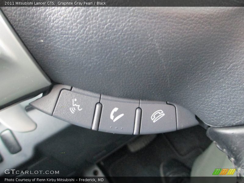 Graphite Gray Pearl / Black 2011 Mitsubishi Lancer GTS