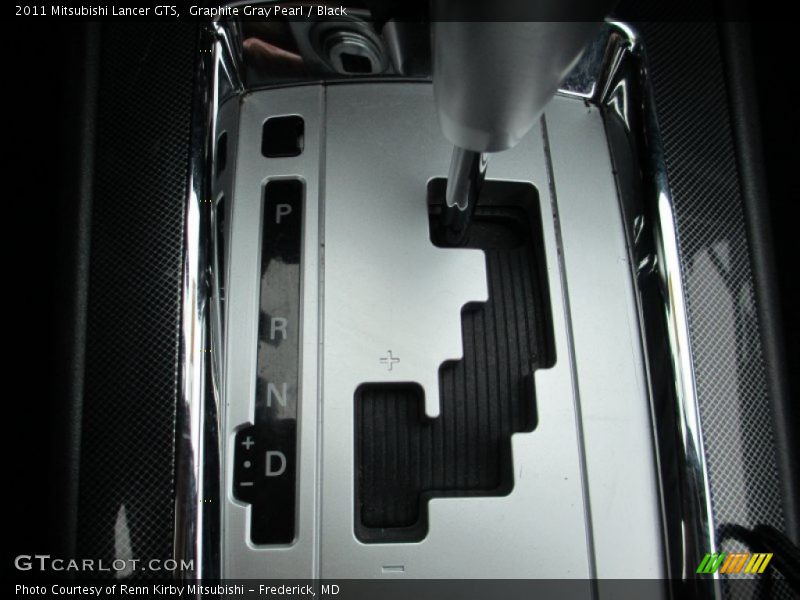 Graphite Gray Pearl / Black 2011 Mitsubishi Lancer GTS