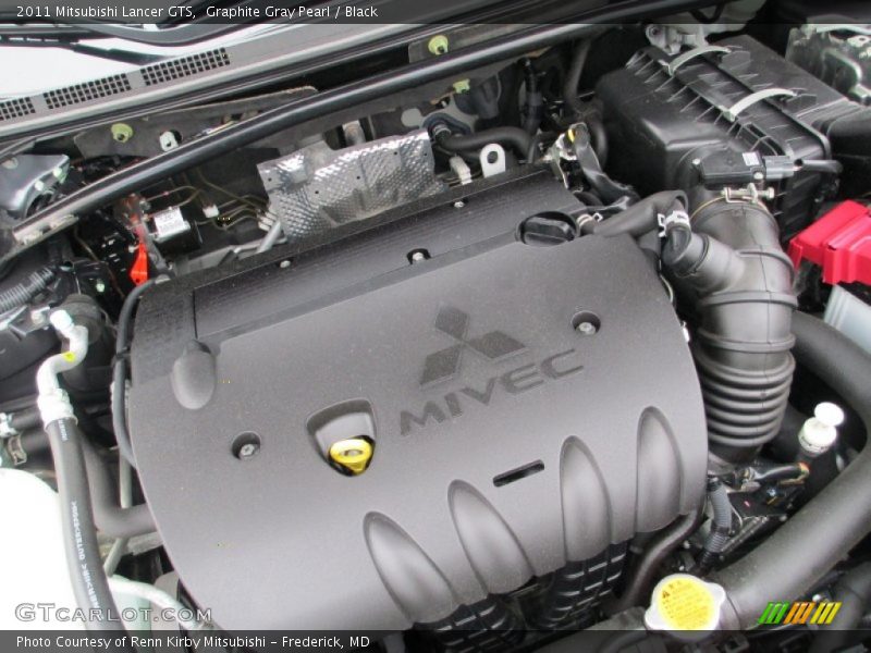 Graphite Gray Pearl / Black 2011 Mitsubishi Lancer GTS