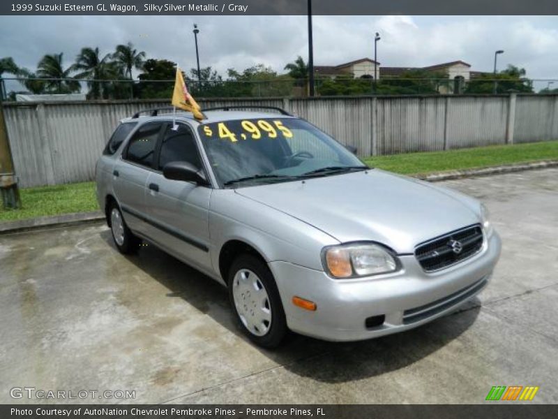 Silky Silver Metallic / Gray 1999 Suzuki Esteem GL Wagon