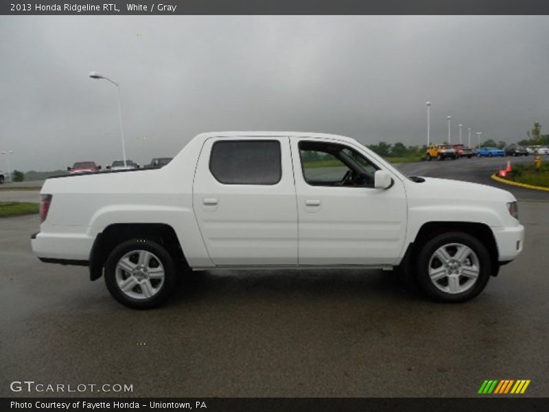 White / Gray 2013 Honda Ridgeline RTL