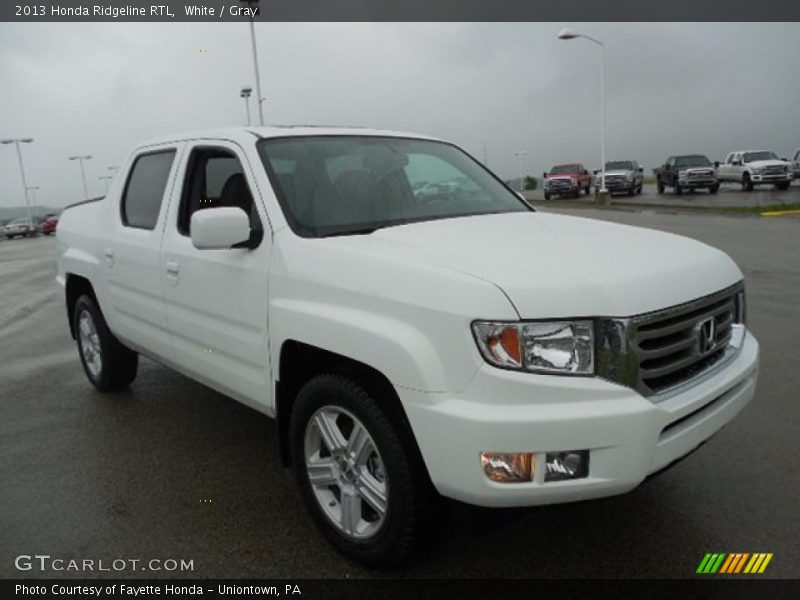 White / Gray 2013 Honda Ridgeline RTL