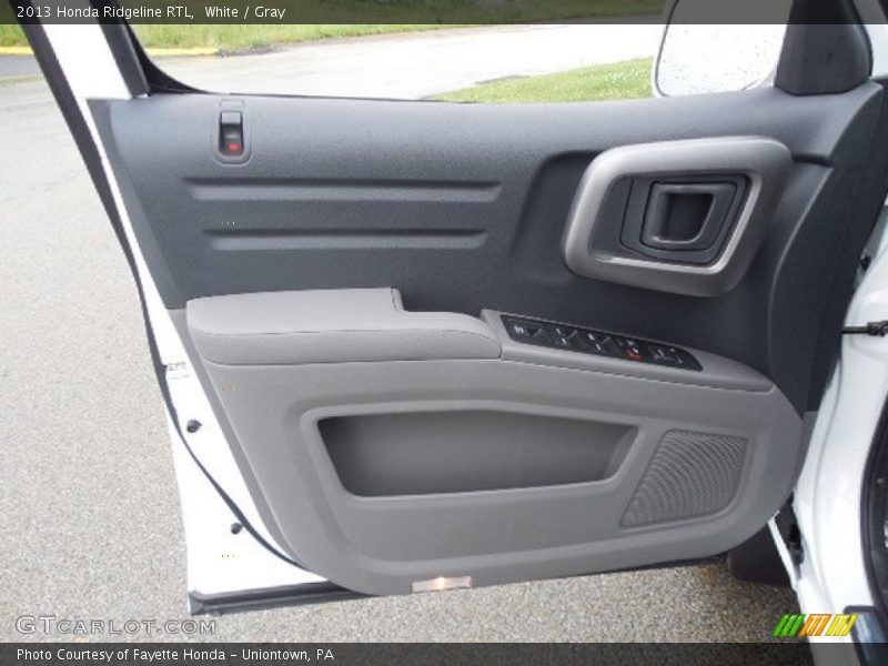 White / Gray 2013 Honda Ridgeline RTL