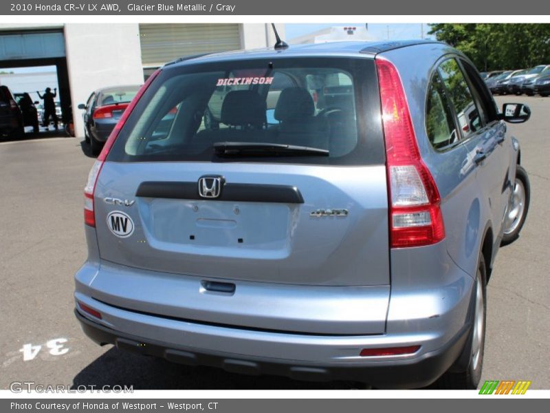 Glacier Blue Metallic / Gray 2010 Honda CR-V LX AWD