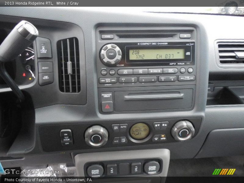 White / Gray 2013 Honda Ridgeline RTL