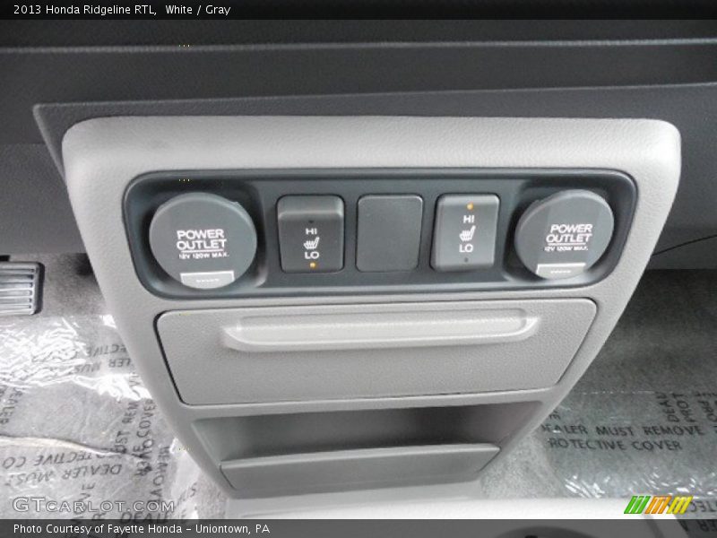 White / Gray 2013 Honda Ridgeline RTL