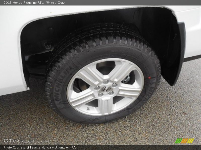 White / Gray 2013 Honda Ridgeline RTL