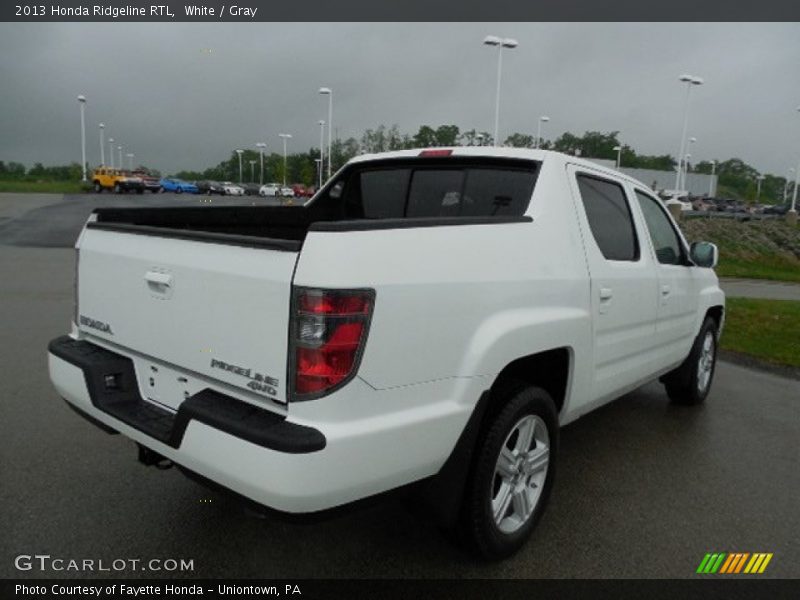White / Gray 2013 Honda Ridgeline RTL