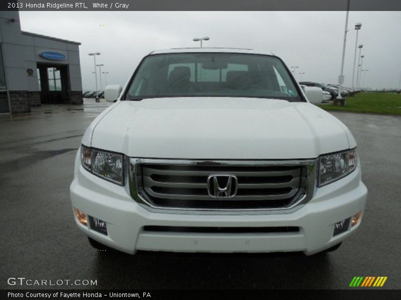 White / Gray 2013 Honda Ridgeline RTL