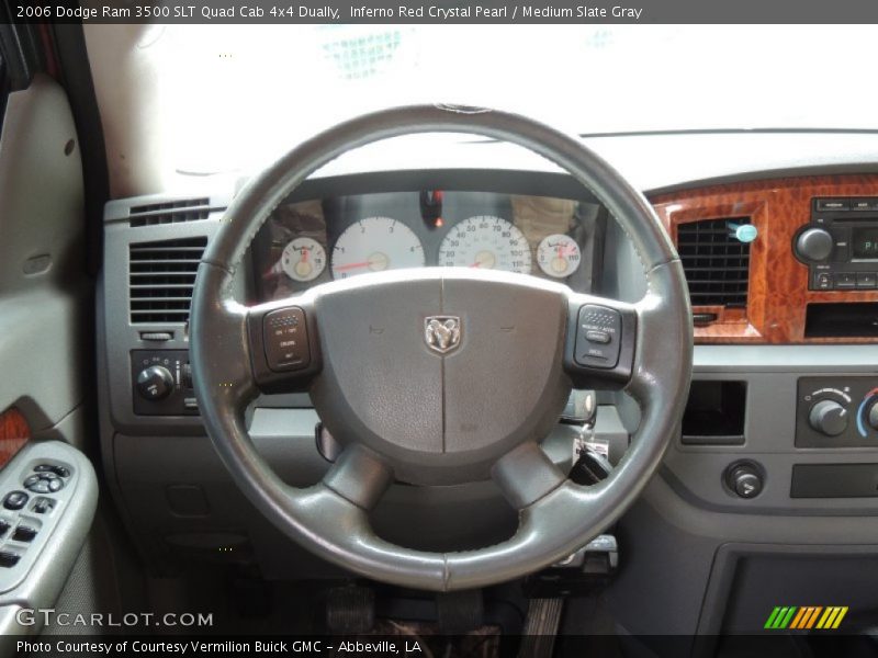 Inferno Red Crystal Pearl / Medium Slate Gray 2006 Dodge Ram 3500 SLT Quad Cab 4x4 Dually