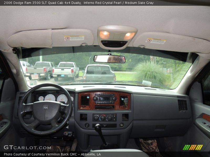 Inferno Red Crystal Pearl / Medium Slate Gray 2006 Dodge Ram 3500 SLT Quad Cab 4x4 Dually