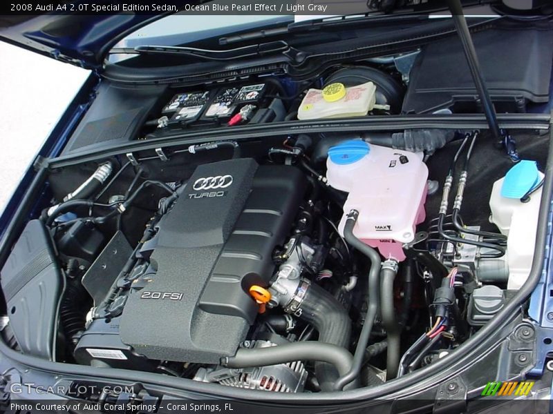 Ocean Blue Pearl Effect / Light Gray 2008 Audi A4 2.0T Special Edition Sedan