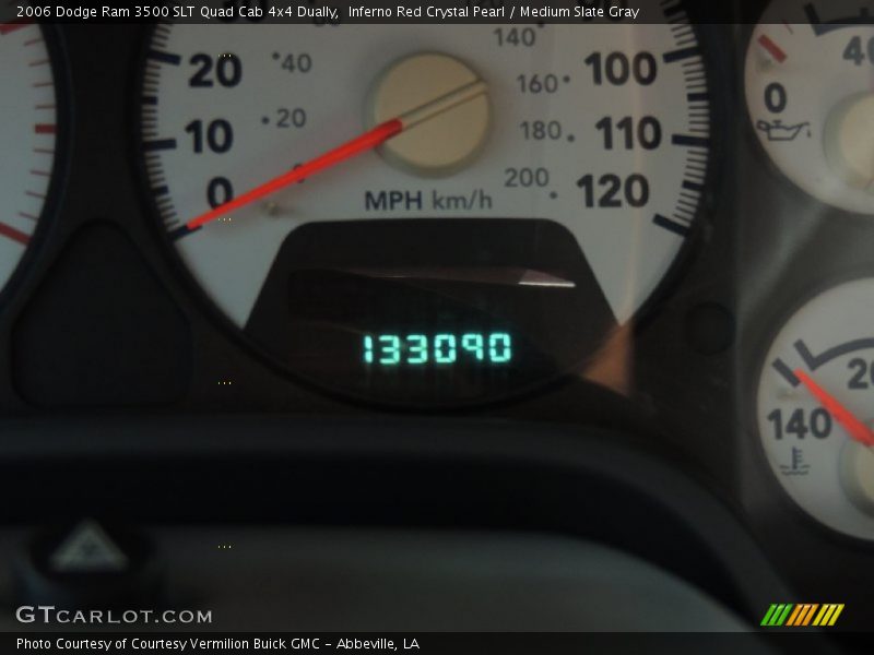 Inferno Red Crystal Pearl / Medium Slate Gray 2006 Dodge Ram 3500 SLT Quad Cab 4x4 Dually