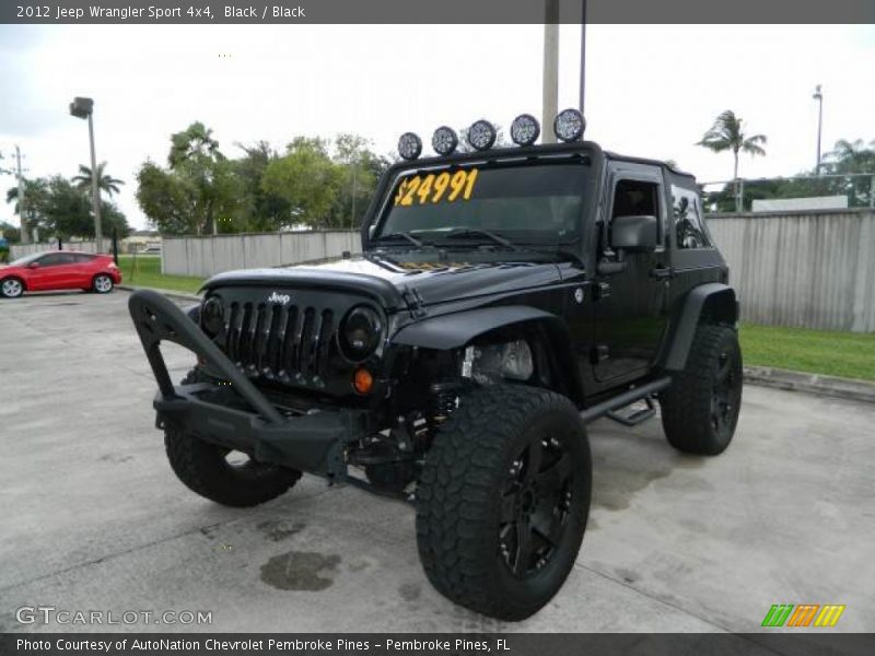 Black / Black 2012 Jeep Wrangler Sport 4x4