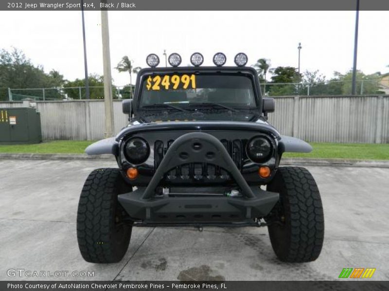 Black / Black 2012 Jeep Wrangler Sport 4x4