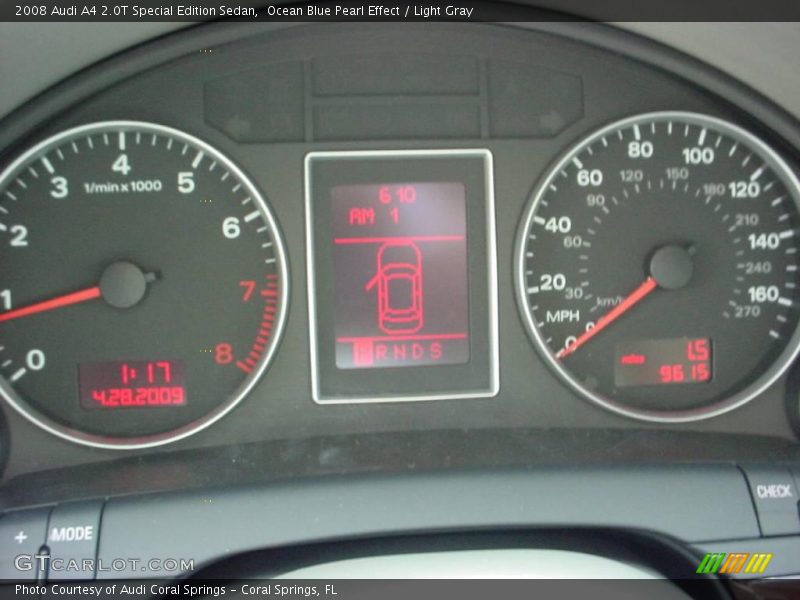 Ocean Blue Pearl Effect / Light Gray 2008 Audi A4 2.0T Special Edition Sedan