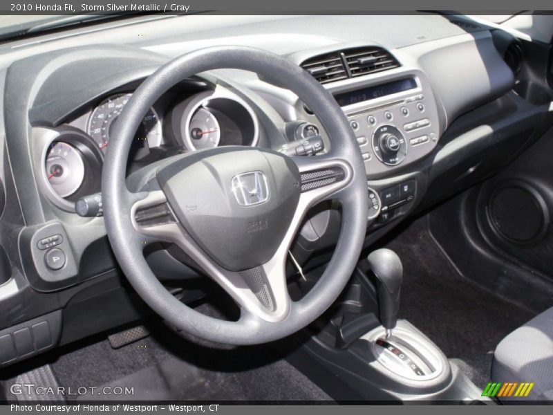 Storm Silver Metallic / Gray 2010 Honda Fit