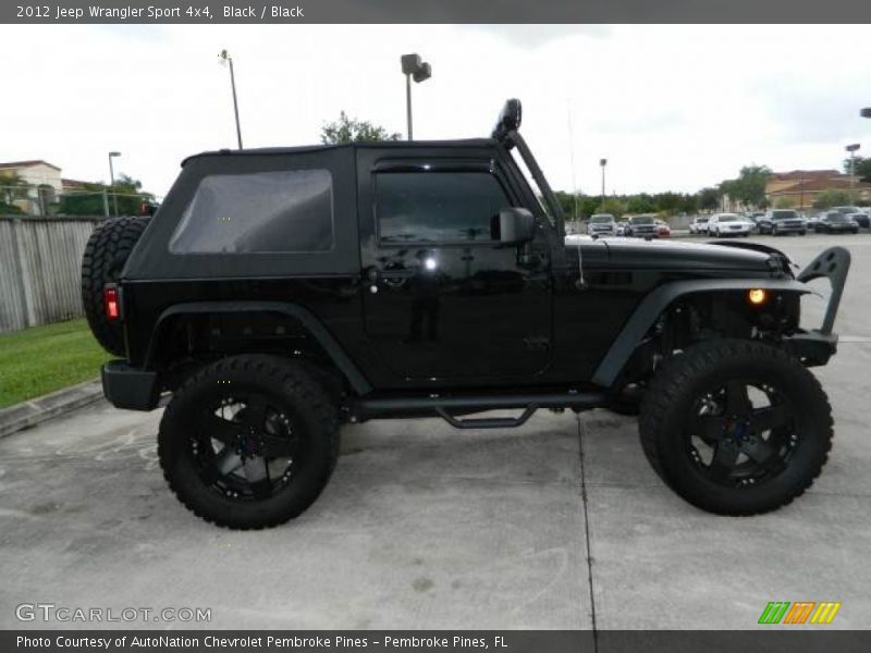 Black / Black 2012 Jeep Wrangler Sport 4x4