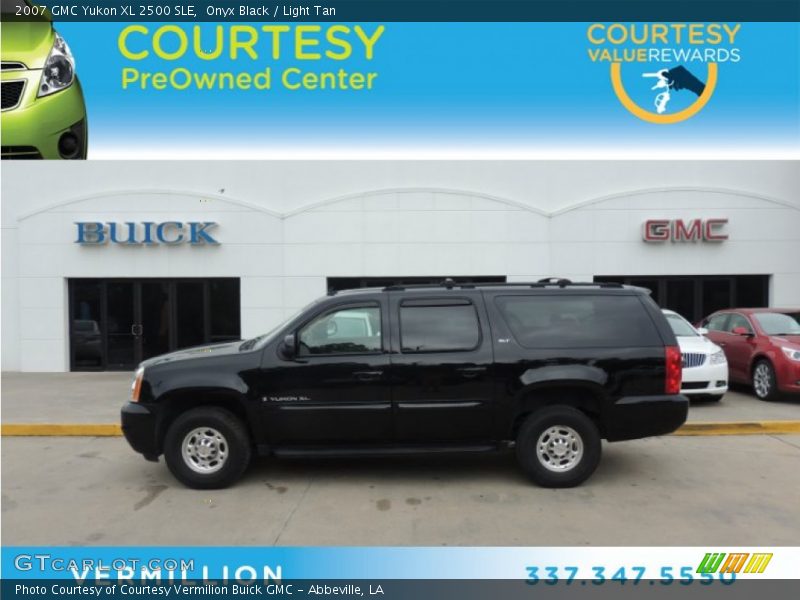 Onyx Black / Light Tan 2007 GMC Yukon XL 2500 SLE