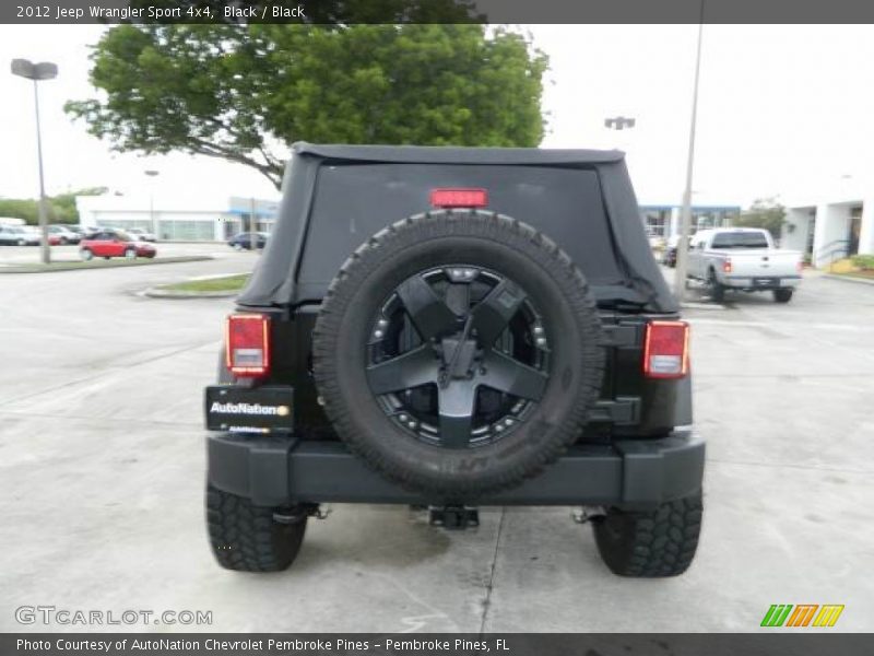 Black / Black 2012 Jeep Wrangler Sport 4x4
