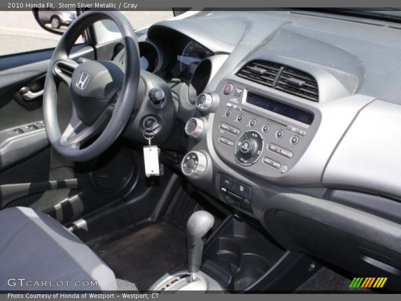 Storm Silver Metallic / Gray 2010 Honda Fit