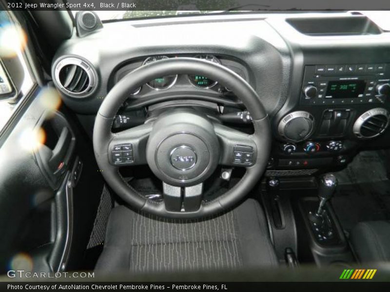 Black / Black 2012 Jeep Wrangler Sport 4x4