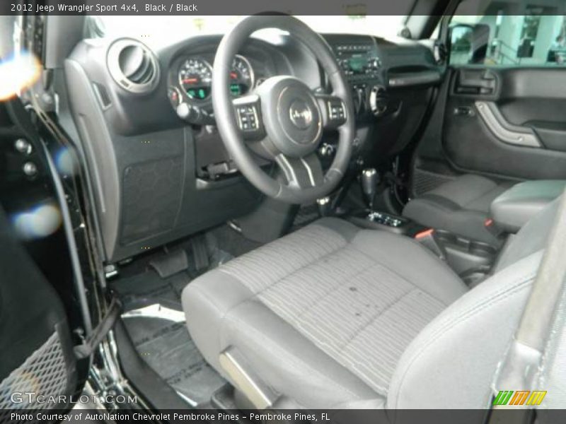 Black / Black 2012 Jeep Wrangler Sport 4x4