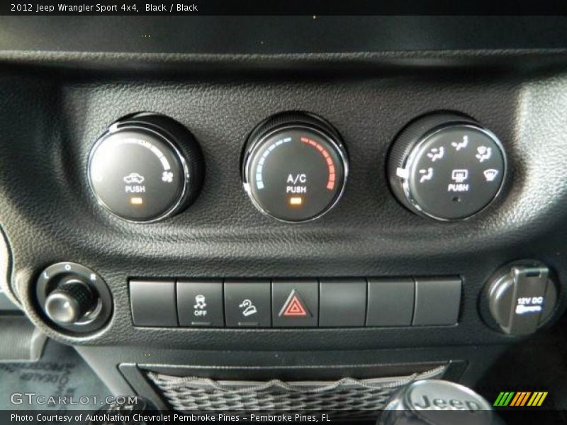 Black / Black 2012 Jeep Wrangler Sport 4x4