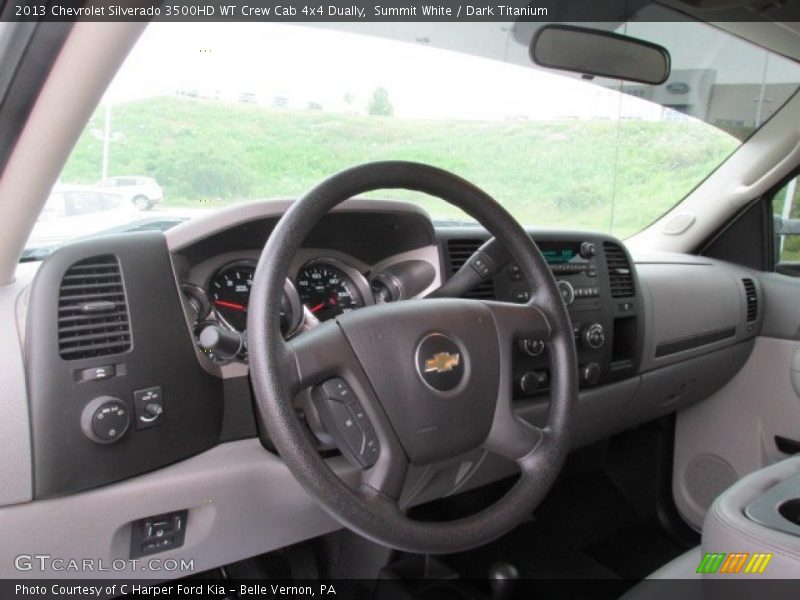Dashboard of 2013 Silverado 3500HD WT Crew Cab 4x4 Dually